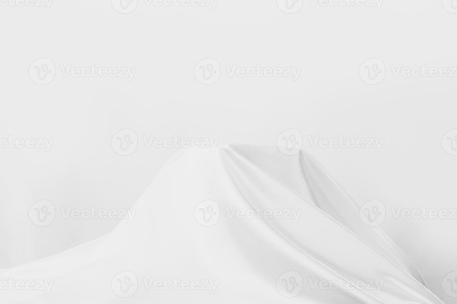 Abstract White Satin Silky Cloth for background photo