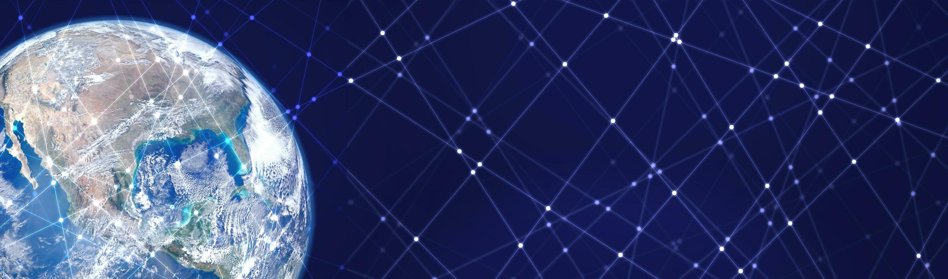 Line and dot background. Elements of this image furnished by NASA. photo