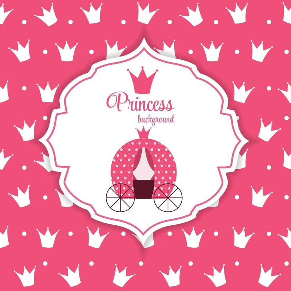 Princess Crown Background vector