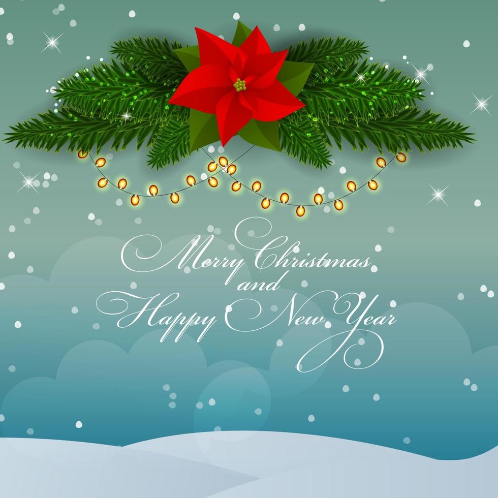 Abstract Beauty Christmas and New Year Background. Vector Illustration