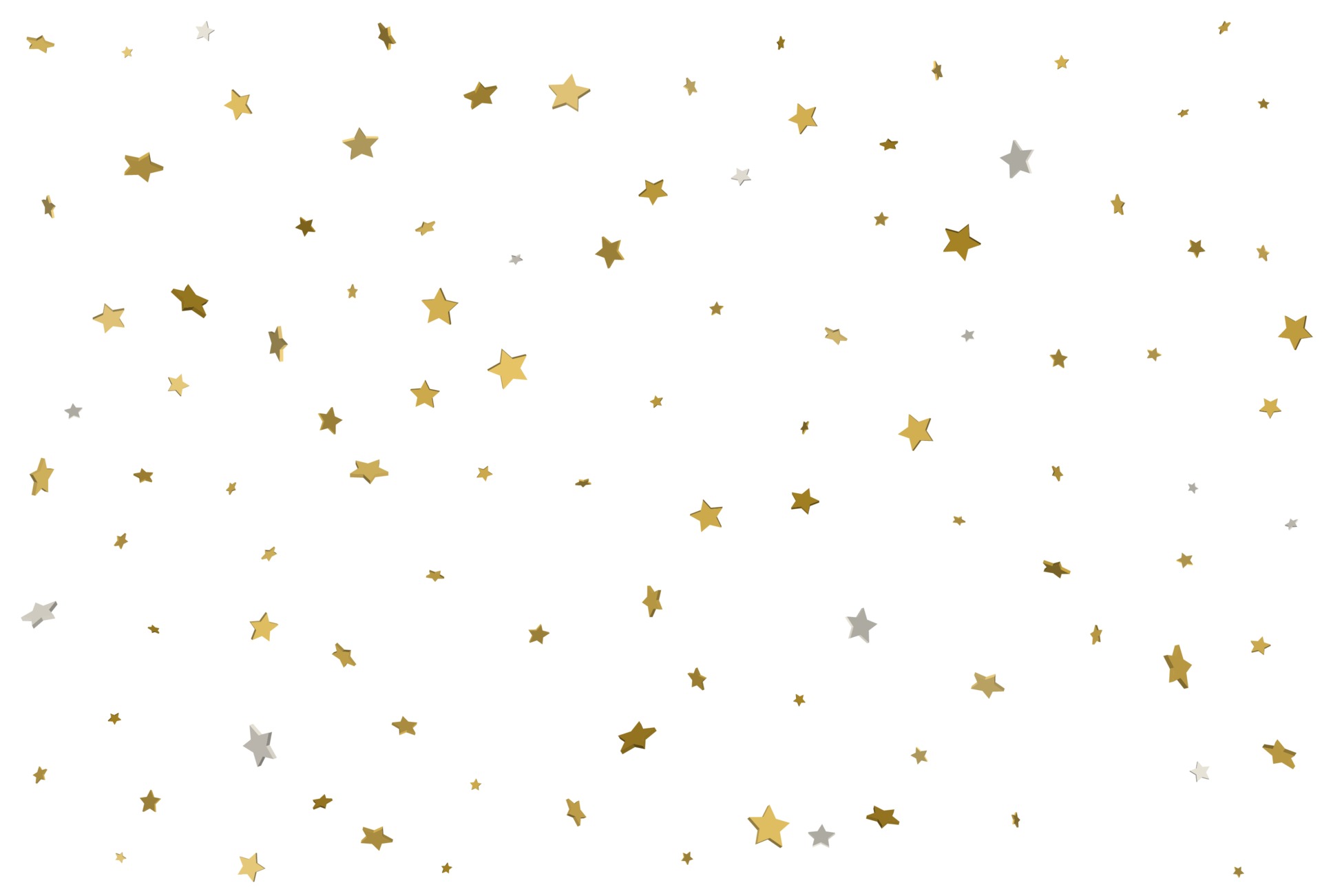 Gold star background. 3d golden stars confetti. Vector 3366578 Vector