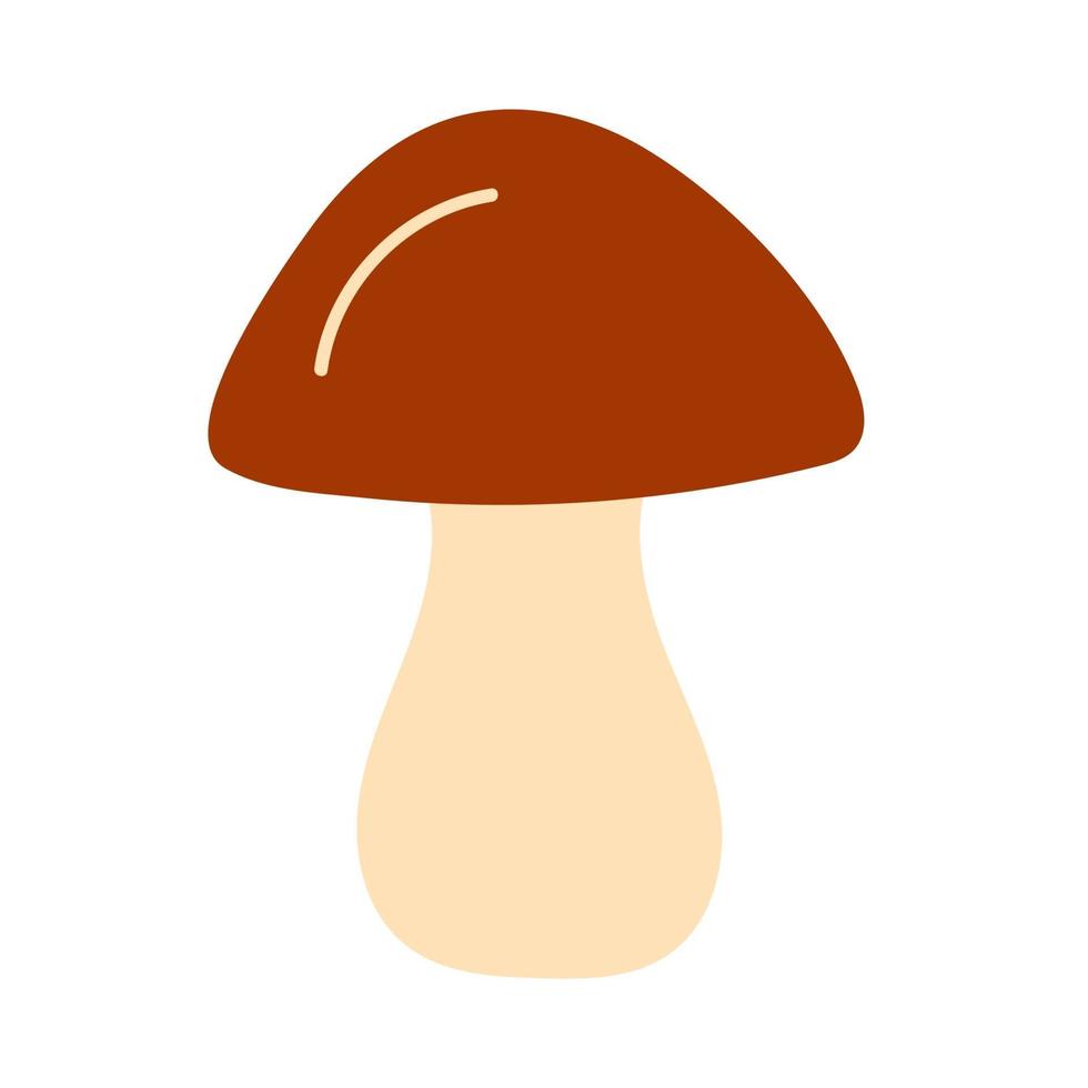 Mushroom in hand drawn style vector