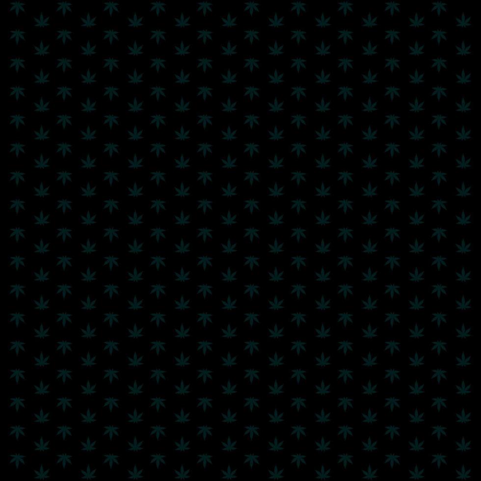Black stylish texture with hemp leaves for your creativity. vector