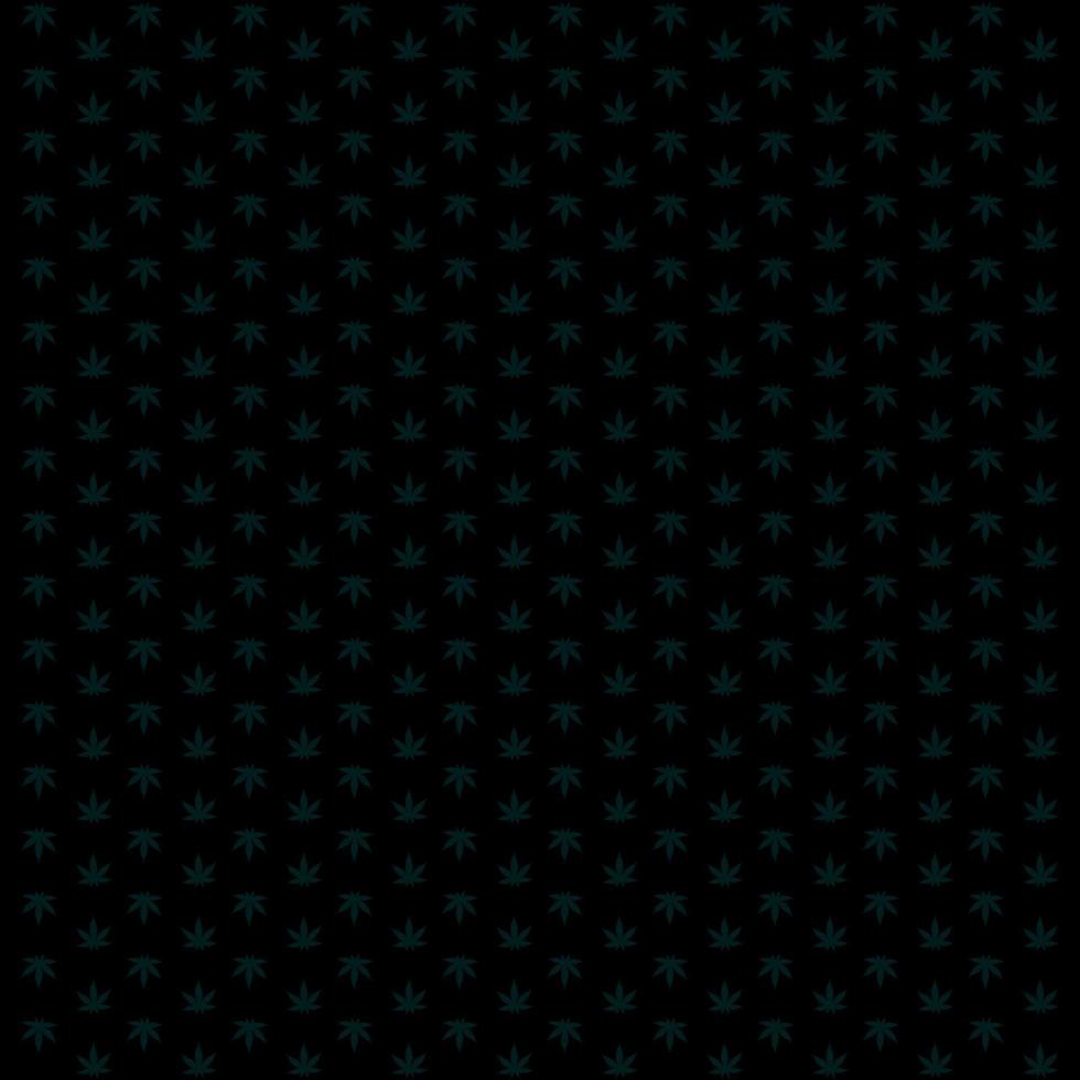 textura elegante negra con hojas de cáñamo para tu creatividad. vector