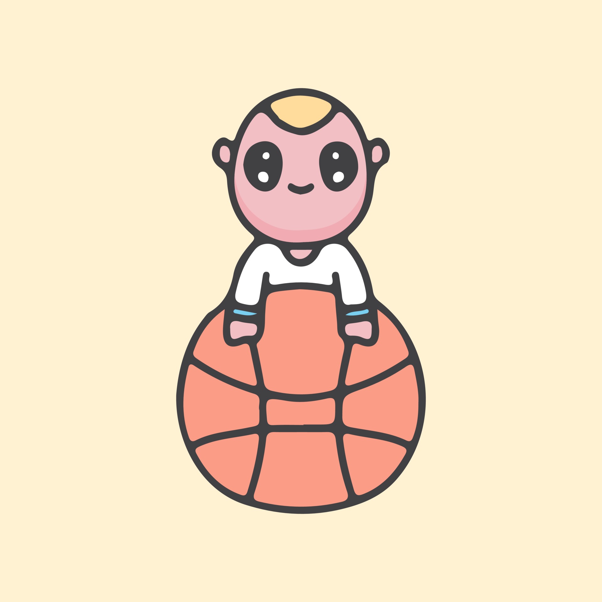 baby basketball cartoon