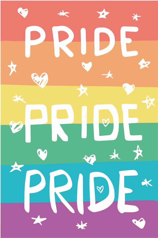 LGBTQIA Colorful Pride Flag vector