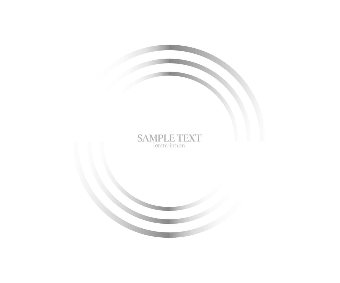 Abstract Lines in Circle Form. Geometric shape, Striped Spiral vector
