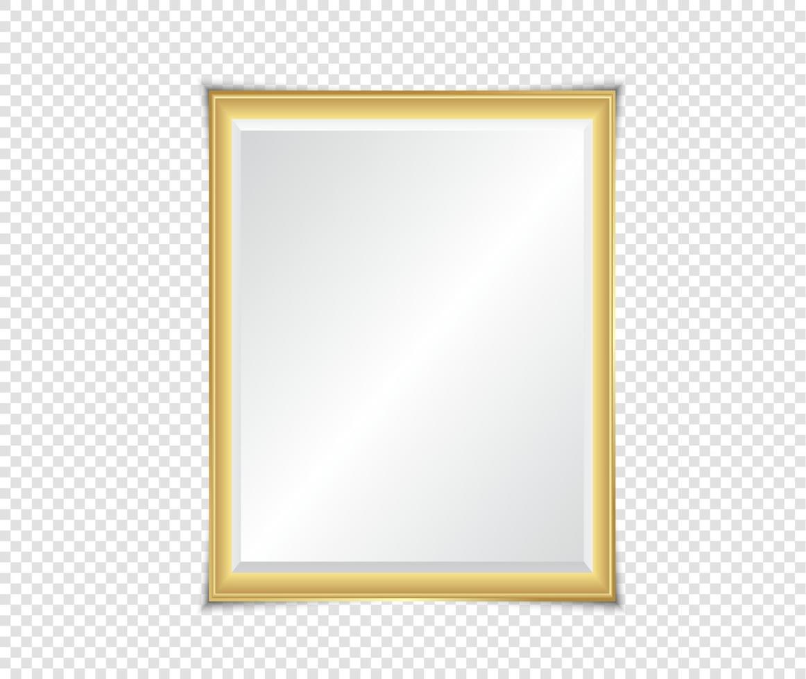 Gold shiny glowing frame background. Gold luxury vintage style vector