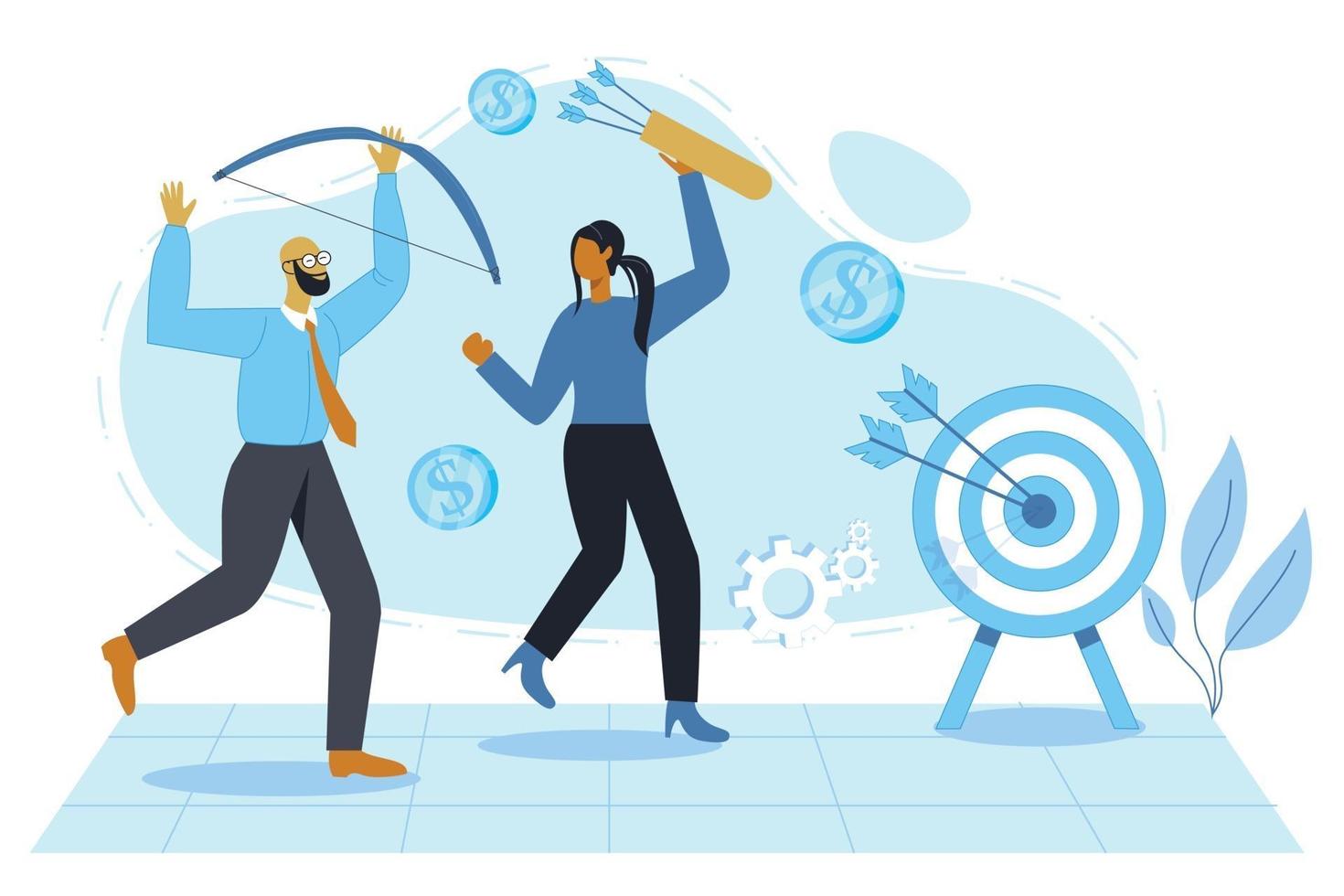 Achieving target illustration concept vector