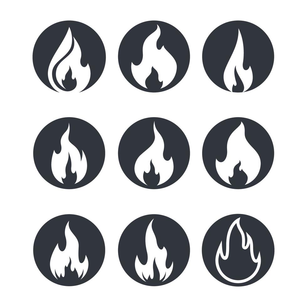 Fire logo images vector