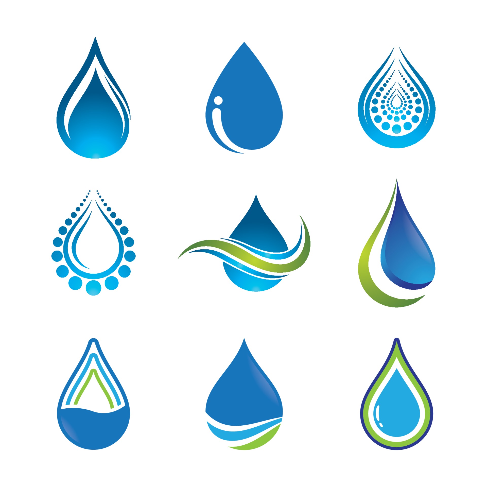 Water drop logo images 3367953 Vector Art at Vecteezy