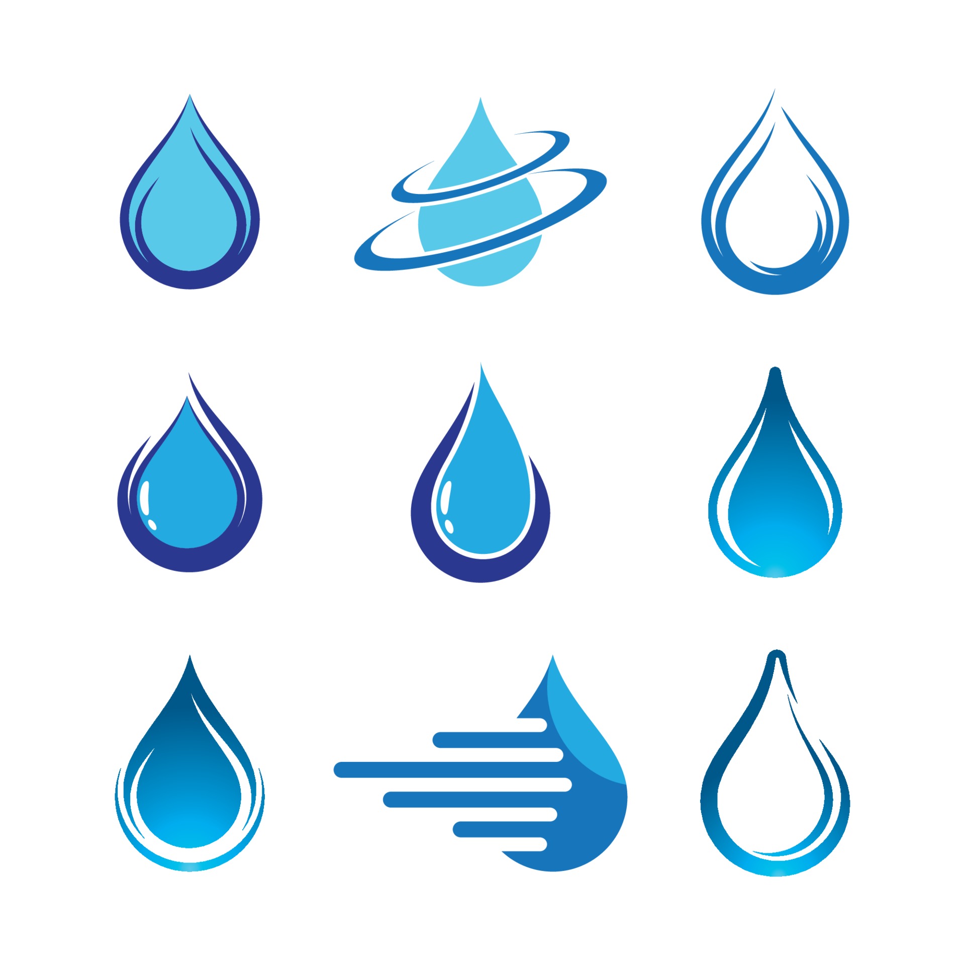 Water drop logo images 3367964 Vector Art at Vecteezy