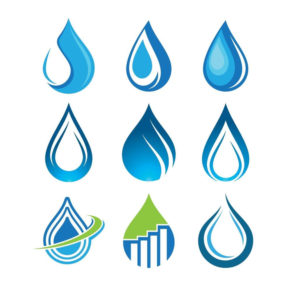 Water drop logo images 3367975 Vector Art at Vecteezy