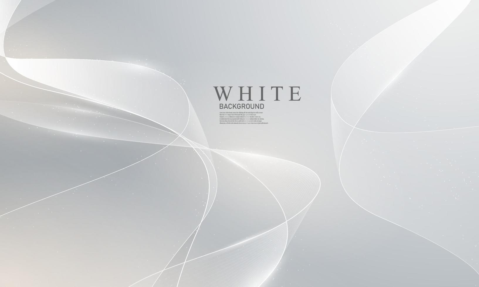 cartel de fondo blanco abstracto con dinámica. red de tecnología vector