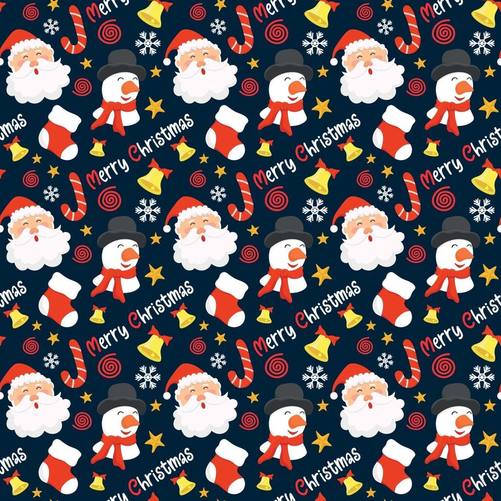 Christmas seamless pattern background design vector