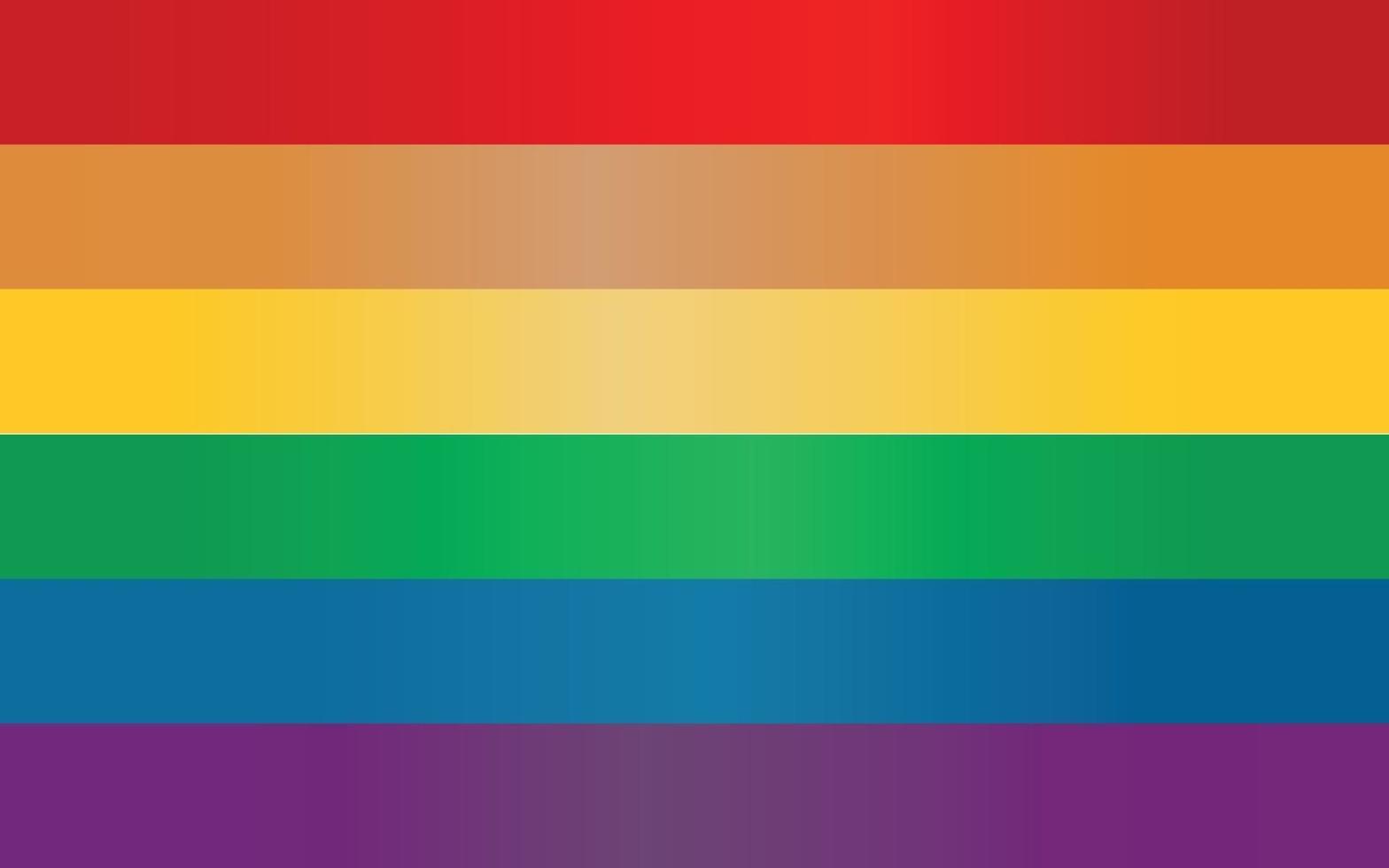 nuevo color degradado de la bandera del arco iris del orgullo de los derechos lgbtq vector