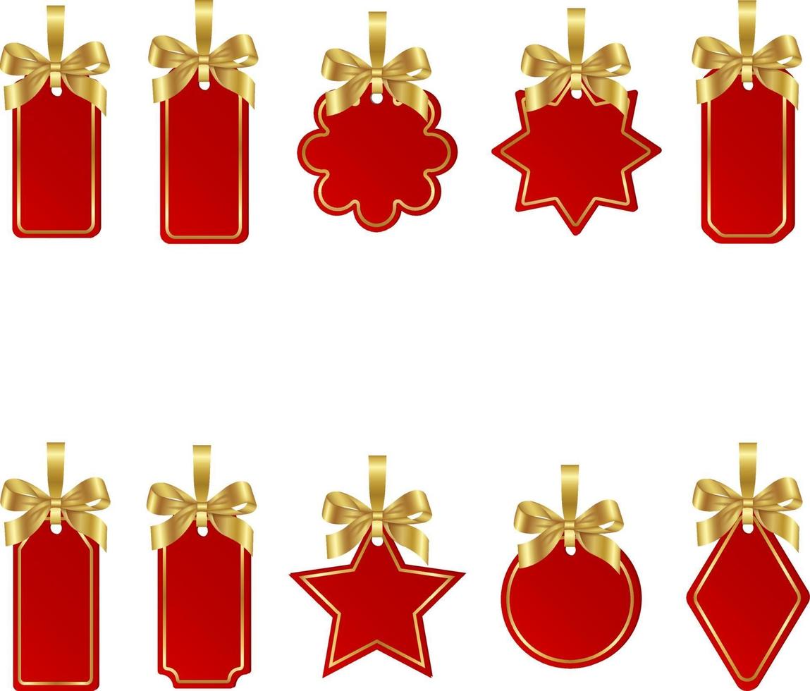 christmas price tags vector