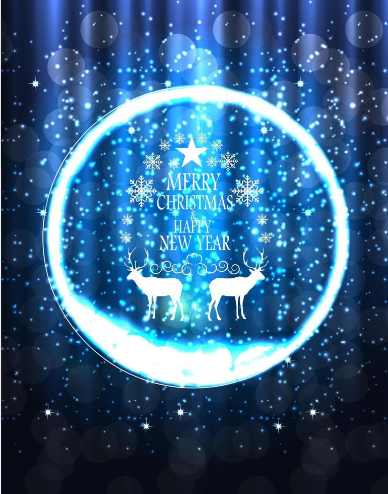Abstract Beauty Christmas and New Year Background. vector