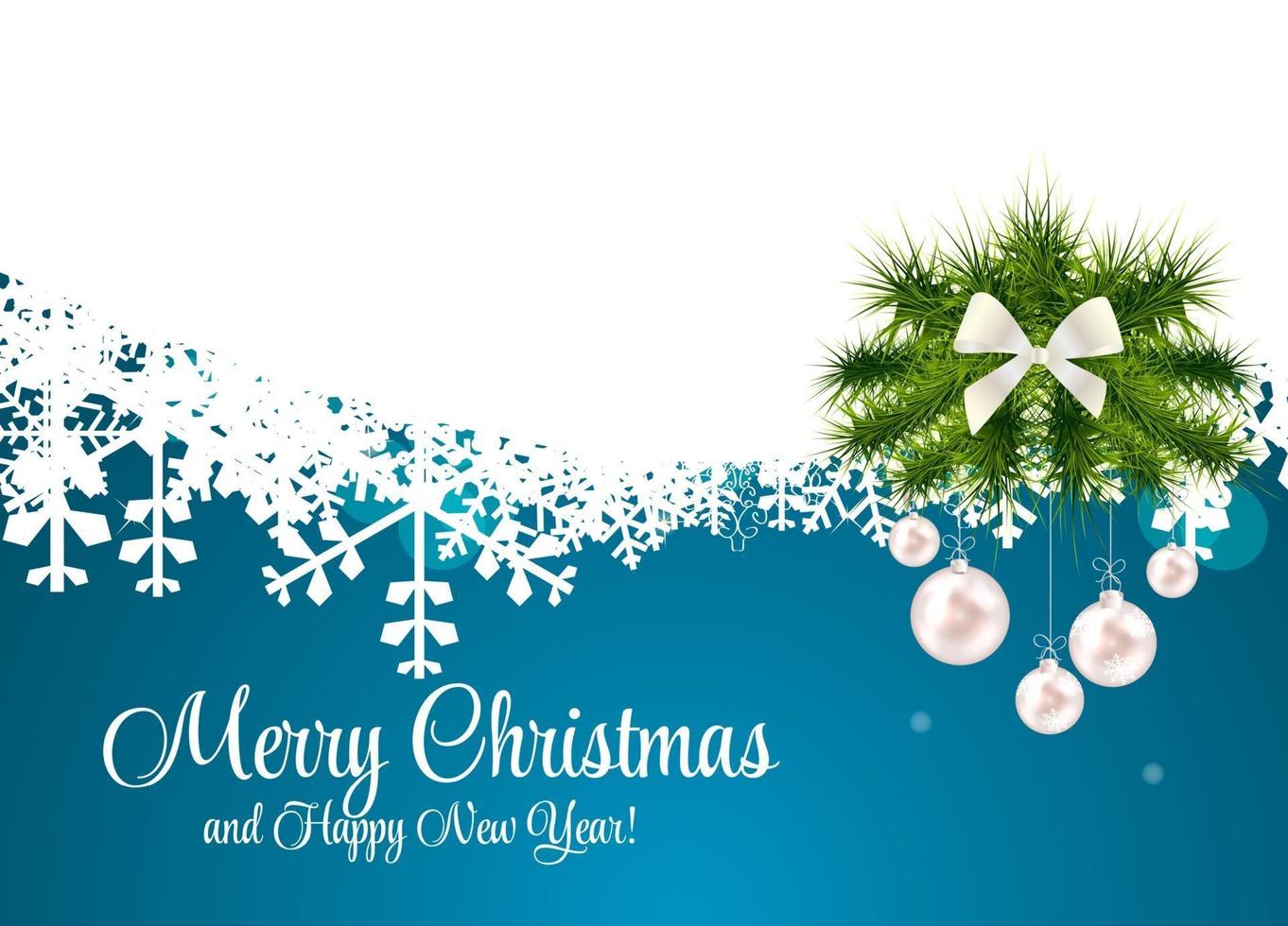 Abstract Beauty Christmas and New Year Background. vector