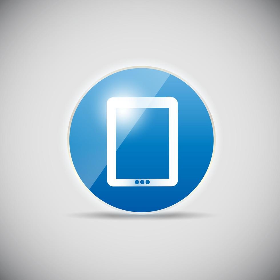 Shine glossy computer icon vector illustration