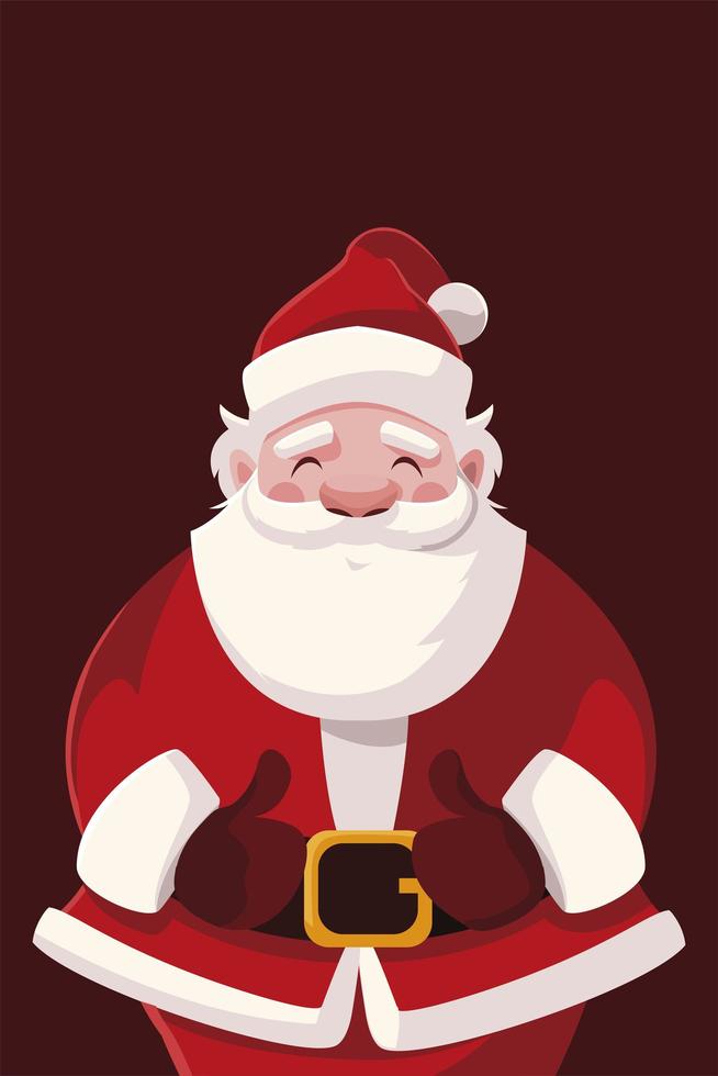 feliz navidad santa vector diseño