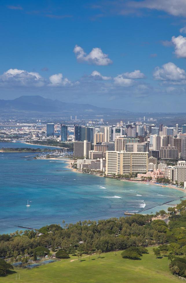 la vista desde diamond head hawaii foto