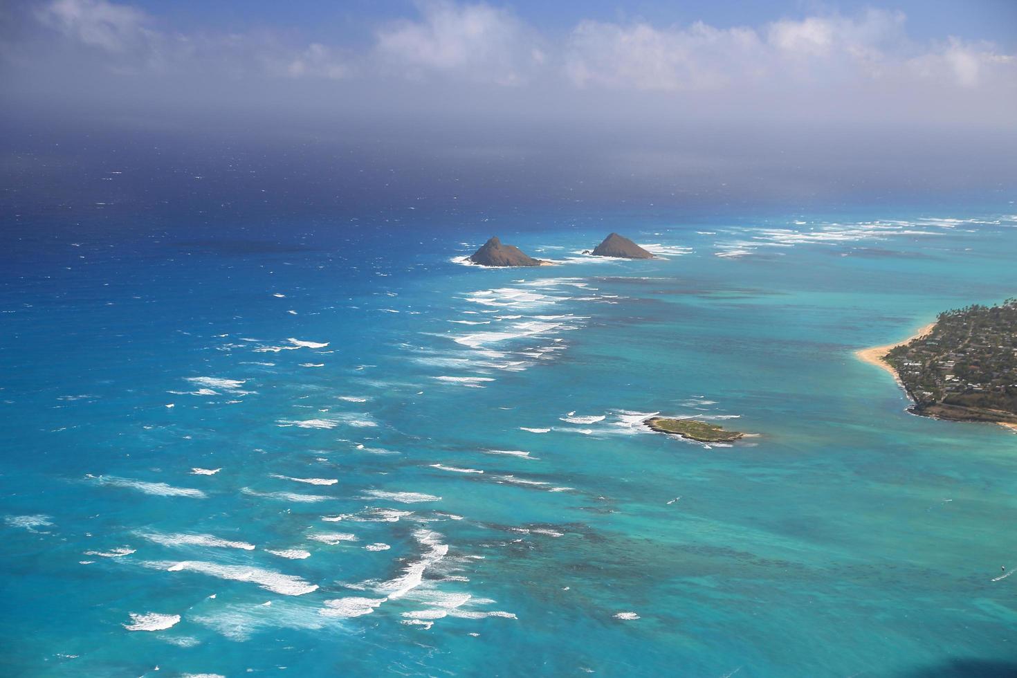 Aerial Shot of Oahu Hawaii photo