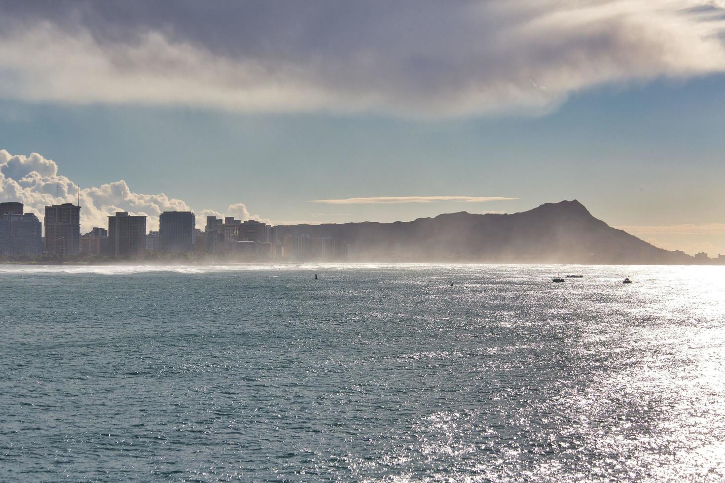 playa de waikiki, honolulu hawaii foto