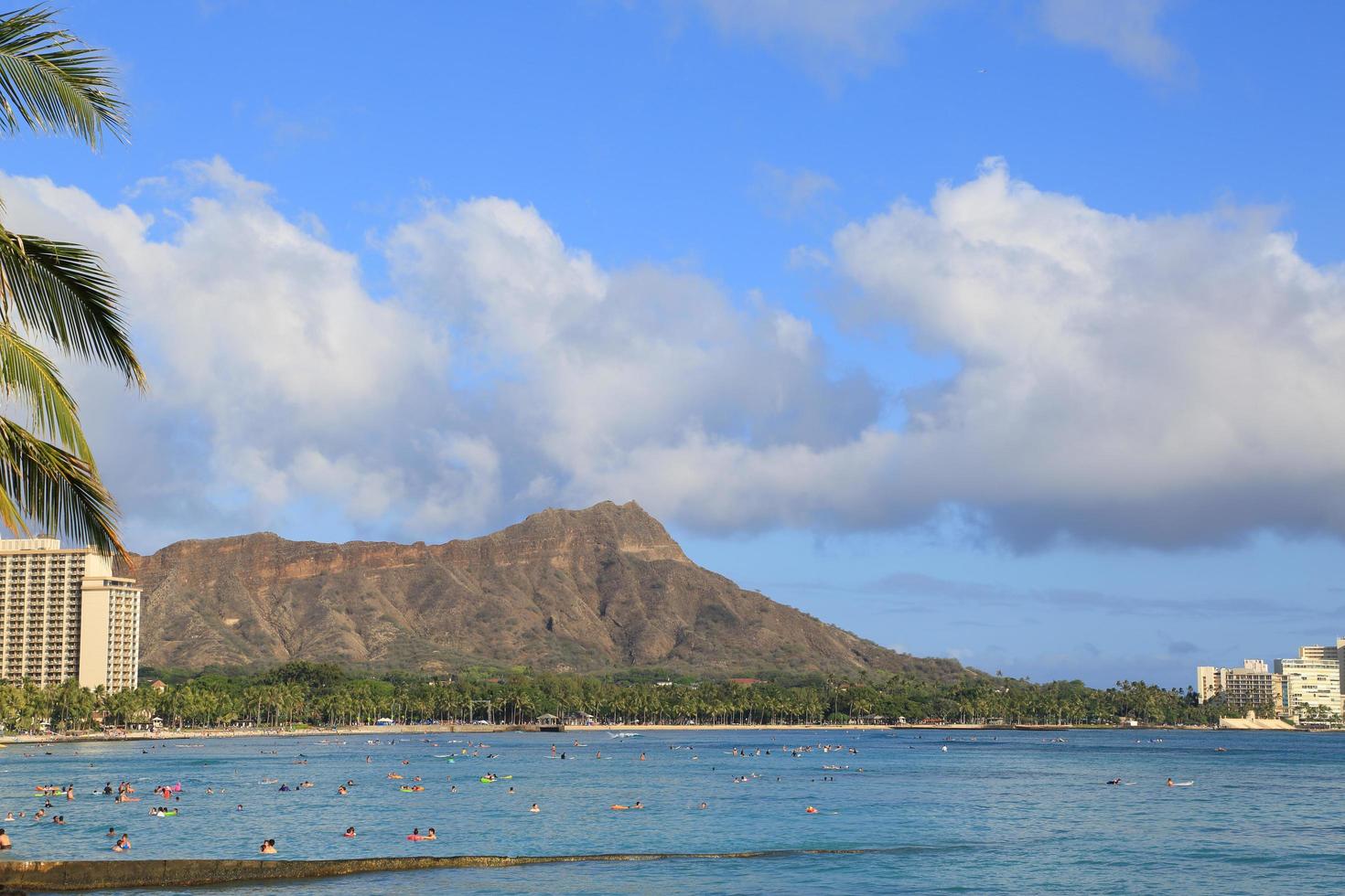 playa de waikiki, honolulu hawaii foto