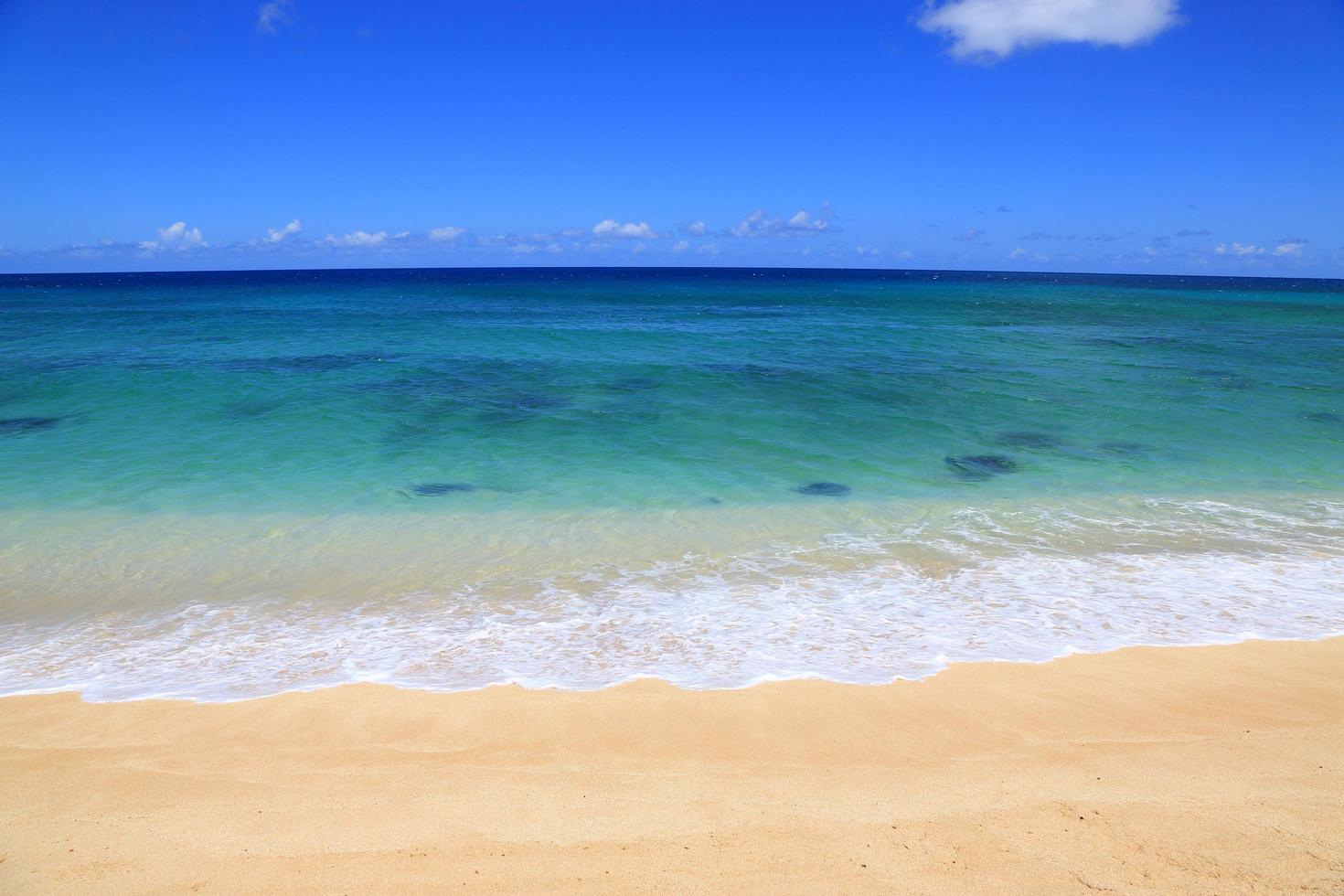 vista de la playa lanikai hawaii foto