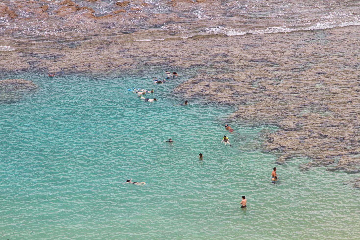 Aerial Shot of Hanauma Bay Hawaii photo