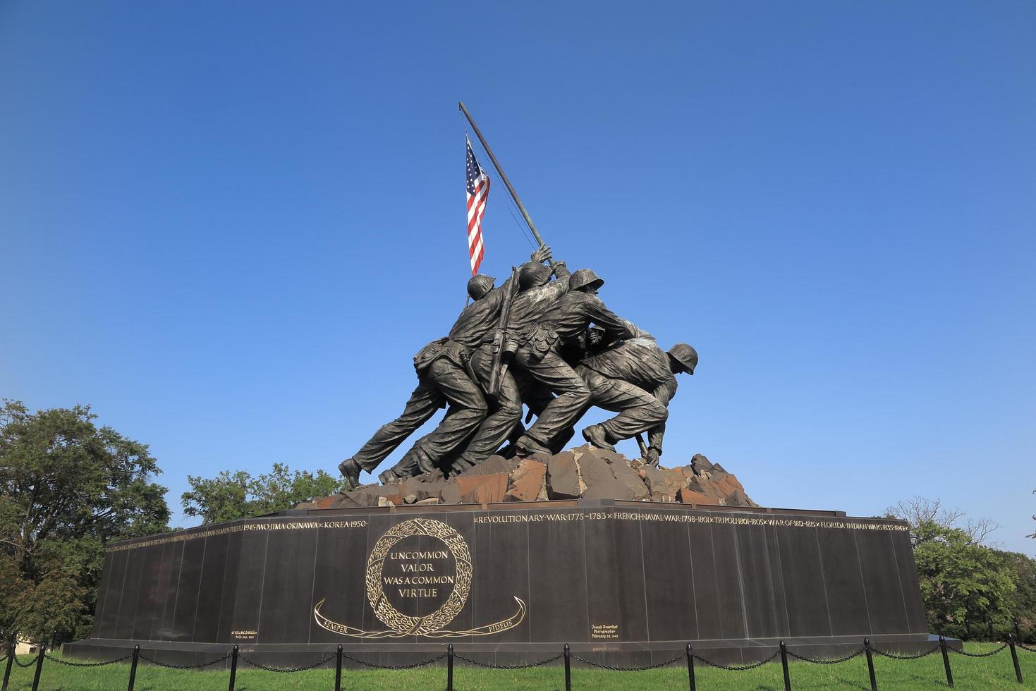 Iwo jima memorial circa en washington dc foto