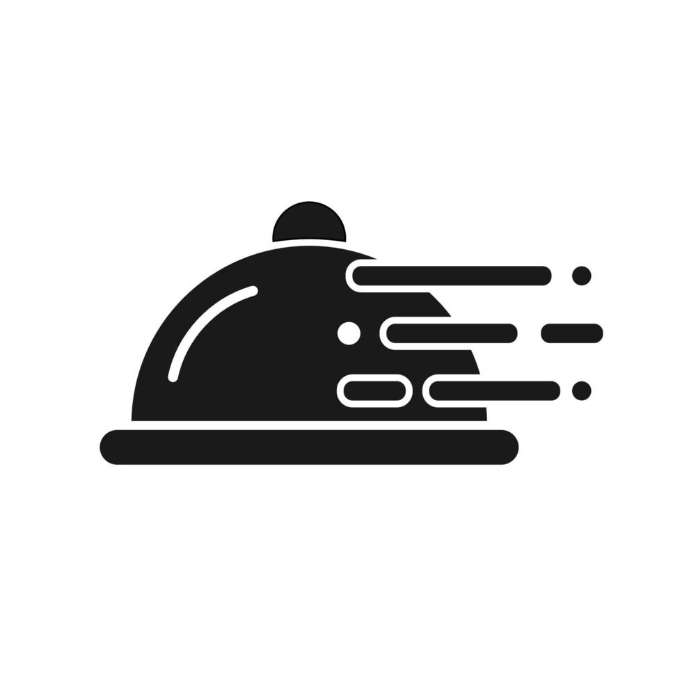 vector de icono de diseño plano de entrega de comida