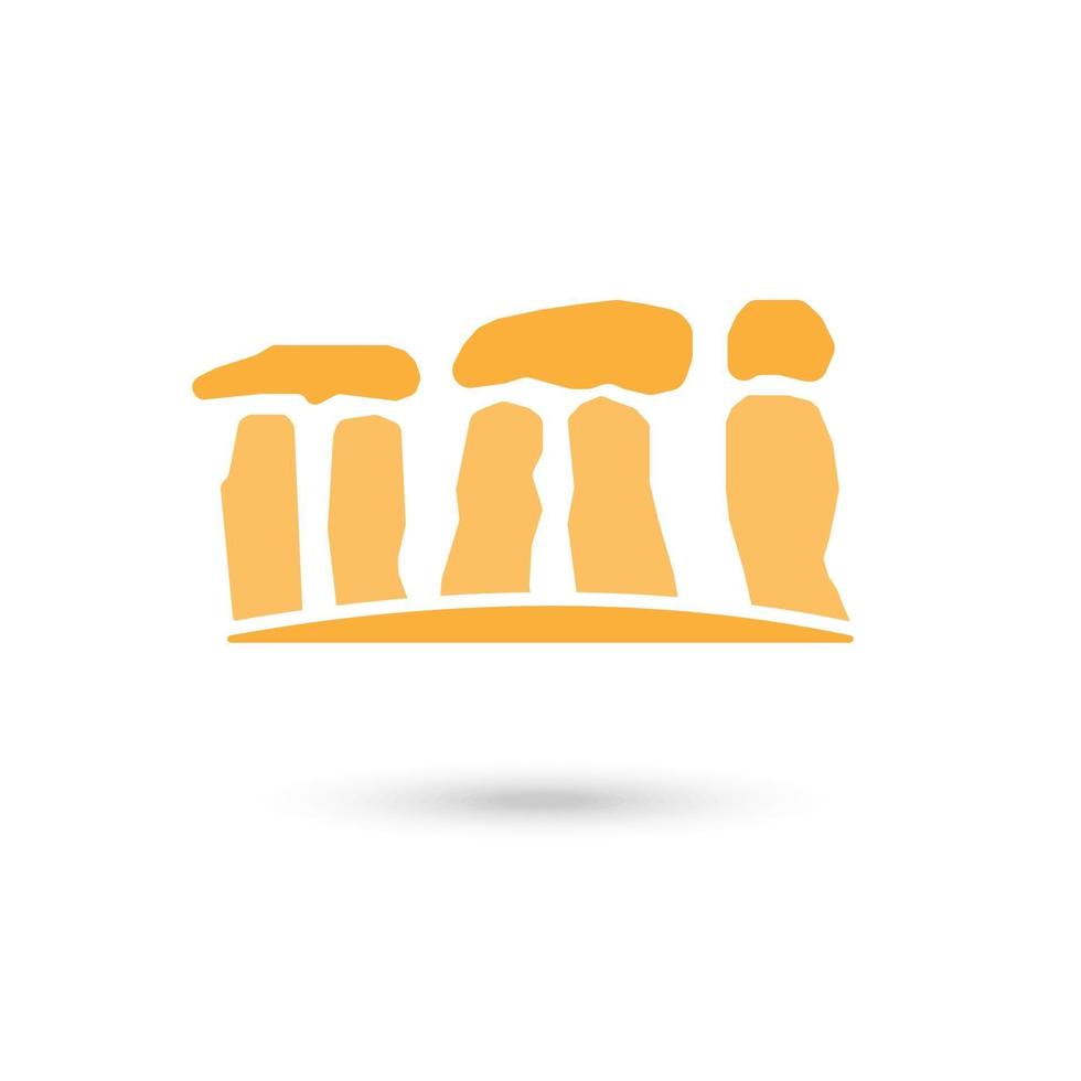 Stonehenge stones icon. vector