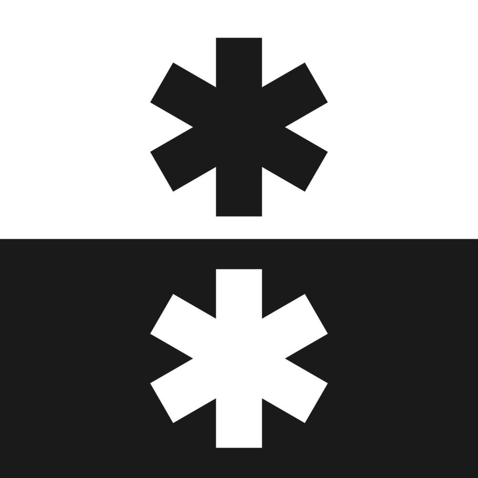 Set of a medical star symbol, Vector illustration