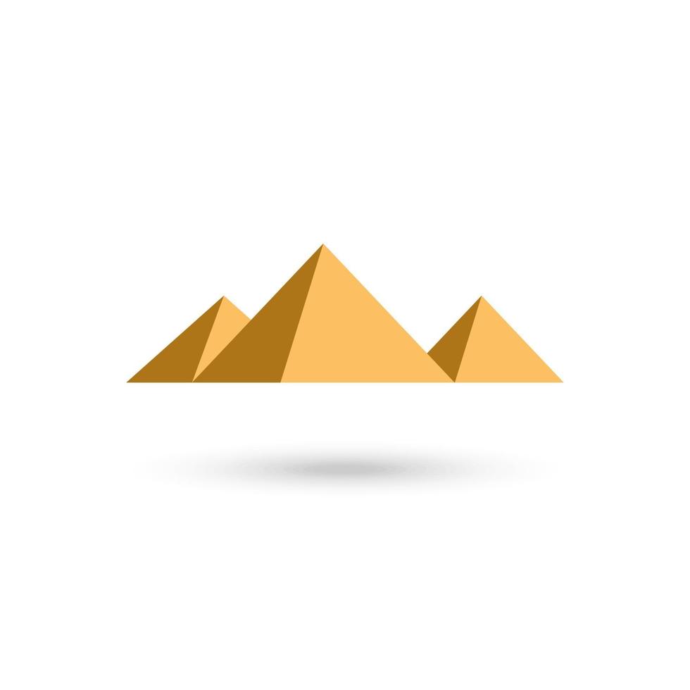 Group Of The Egyptian Pyramids vector