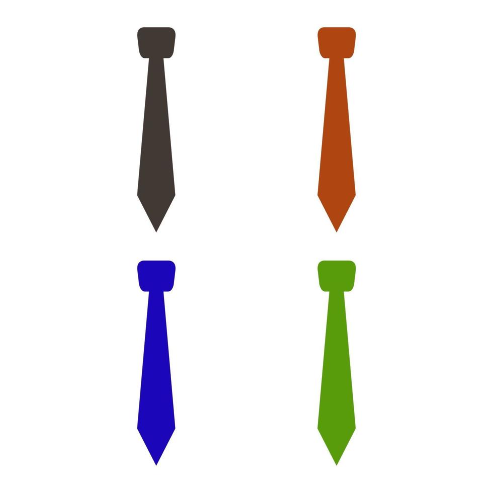 Necktie Illustrated On White Background vector