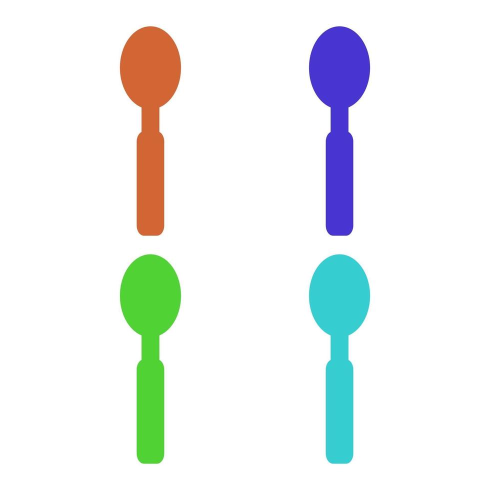 Spoon Illustrated On White Background vector