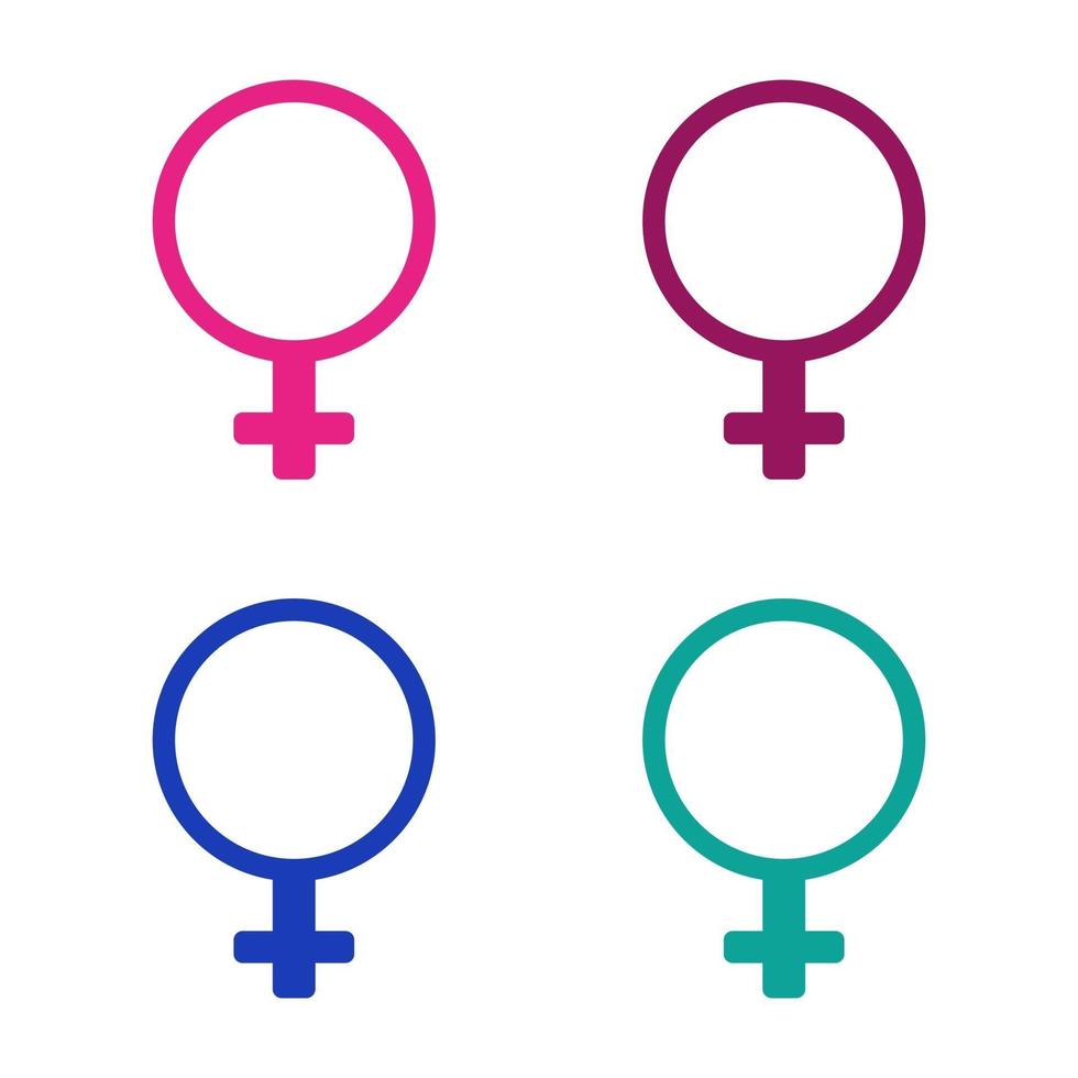 Gender Illustrated On White Background vector