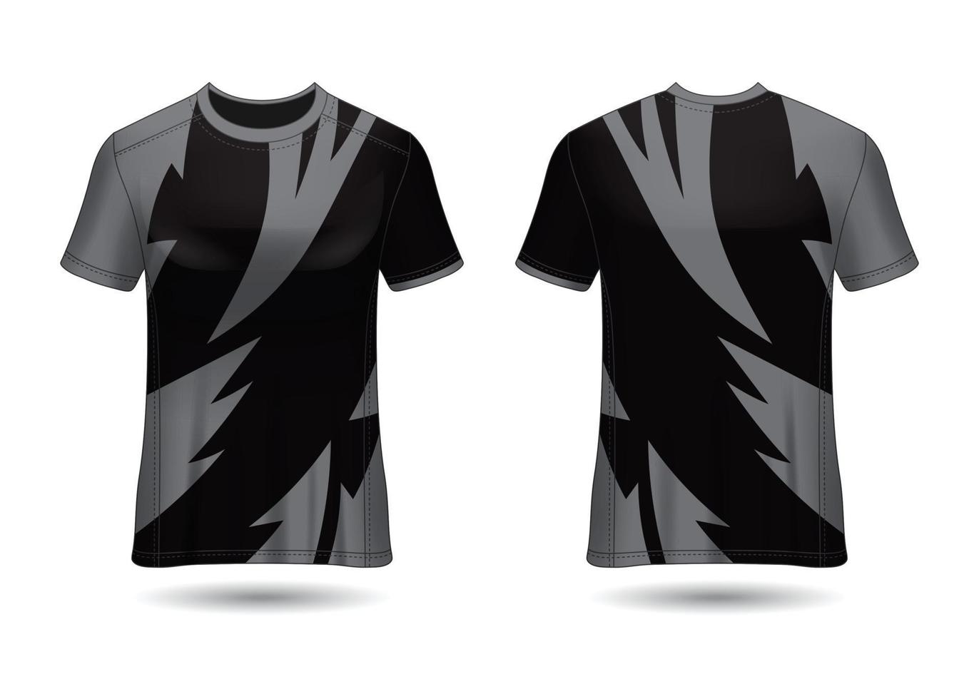 diseño de camiseta deportiva. maillot de carreras. vista frontal y trasera uniforme. vector