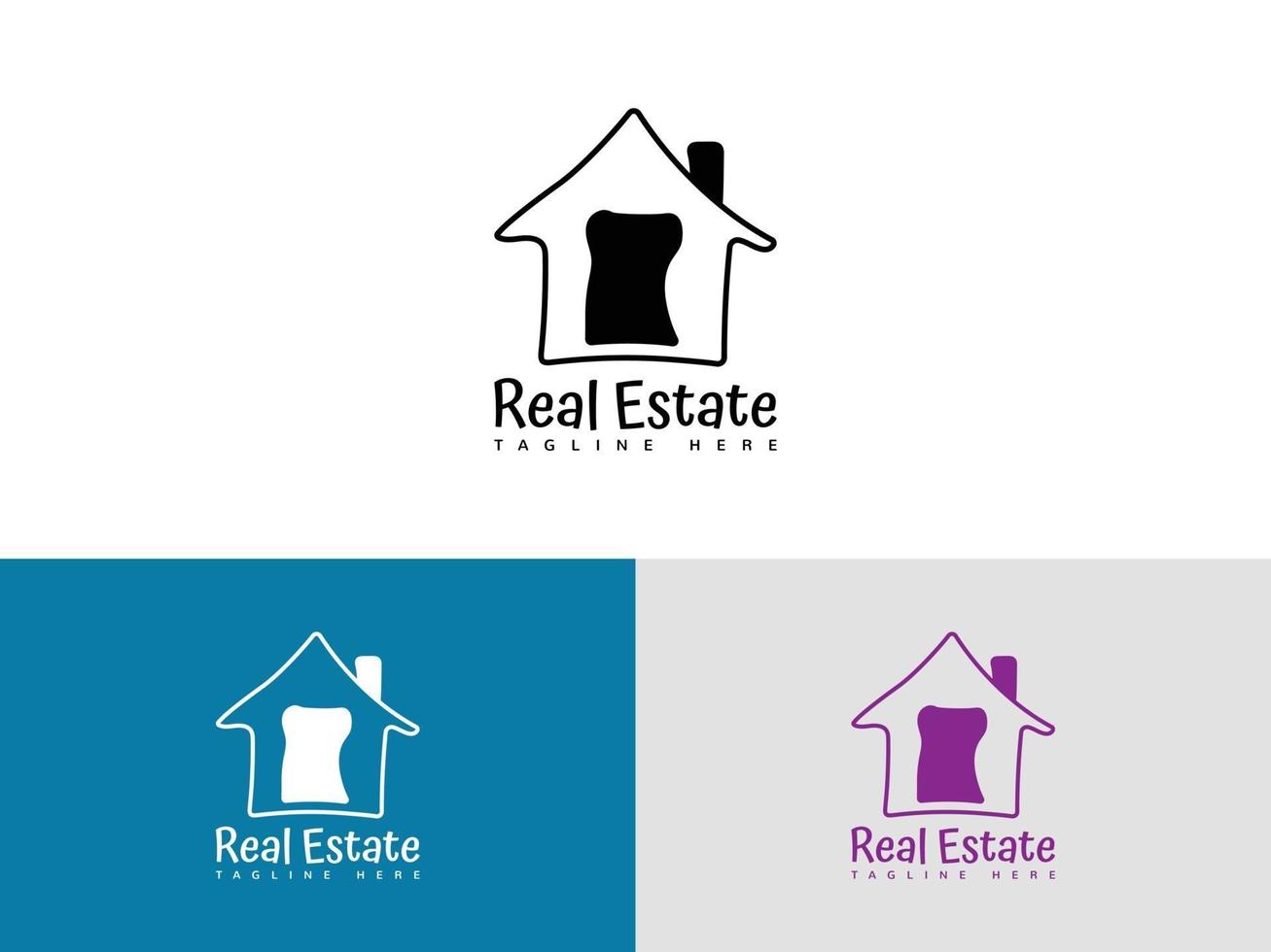 House Home Real Estate Logo Vector Template