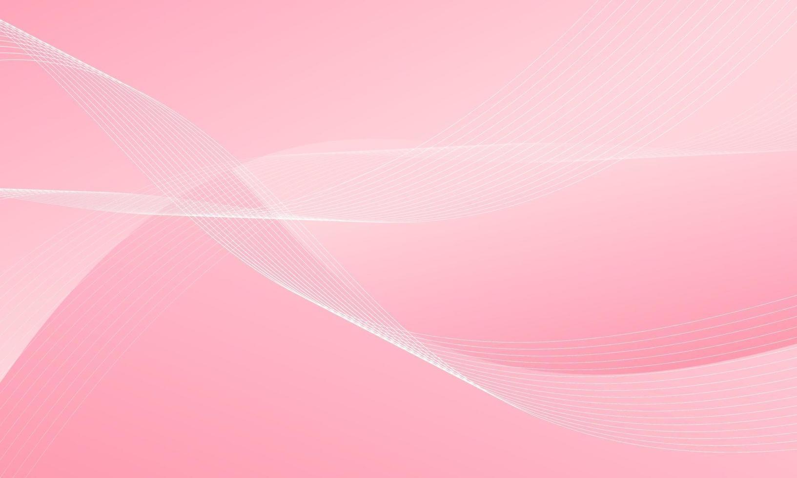 Abstract Pink Fluid Wave Background vector