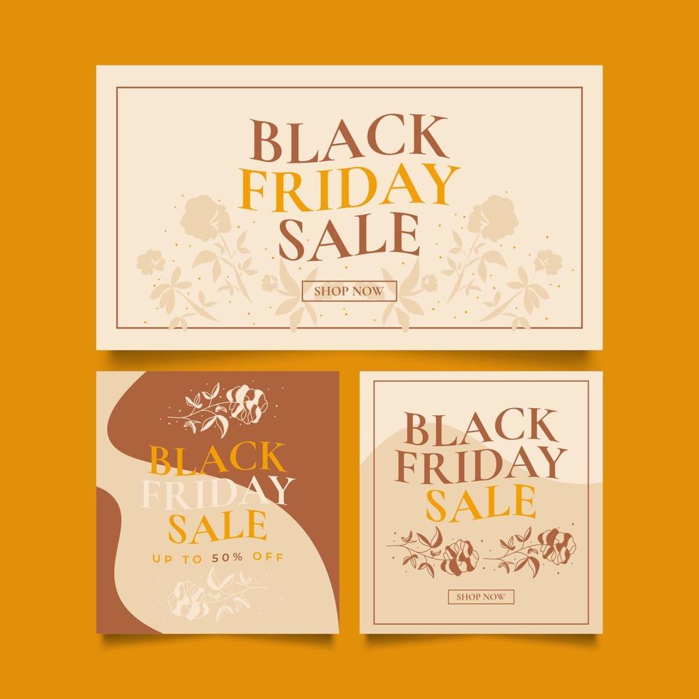 Black Friday Sale Banner Template vector