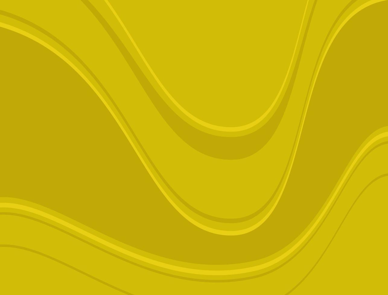 Abstract background with yellow wavy motif vector