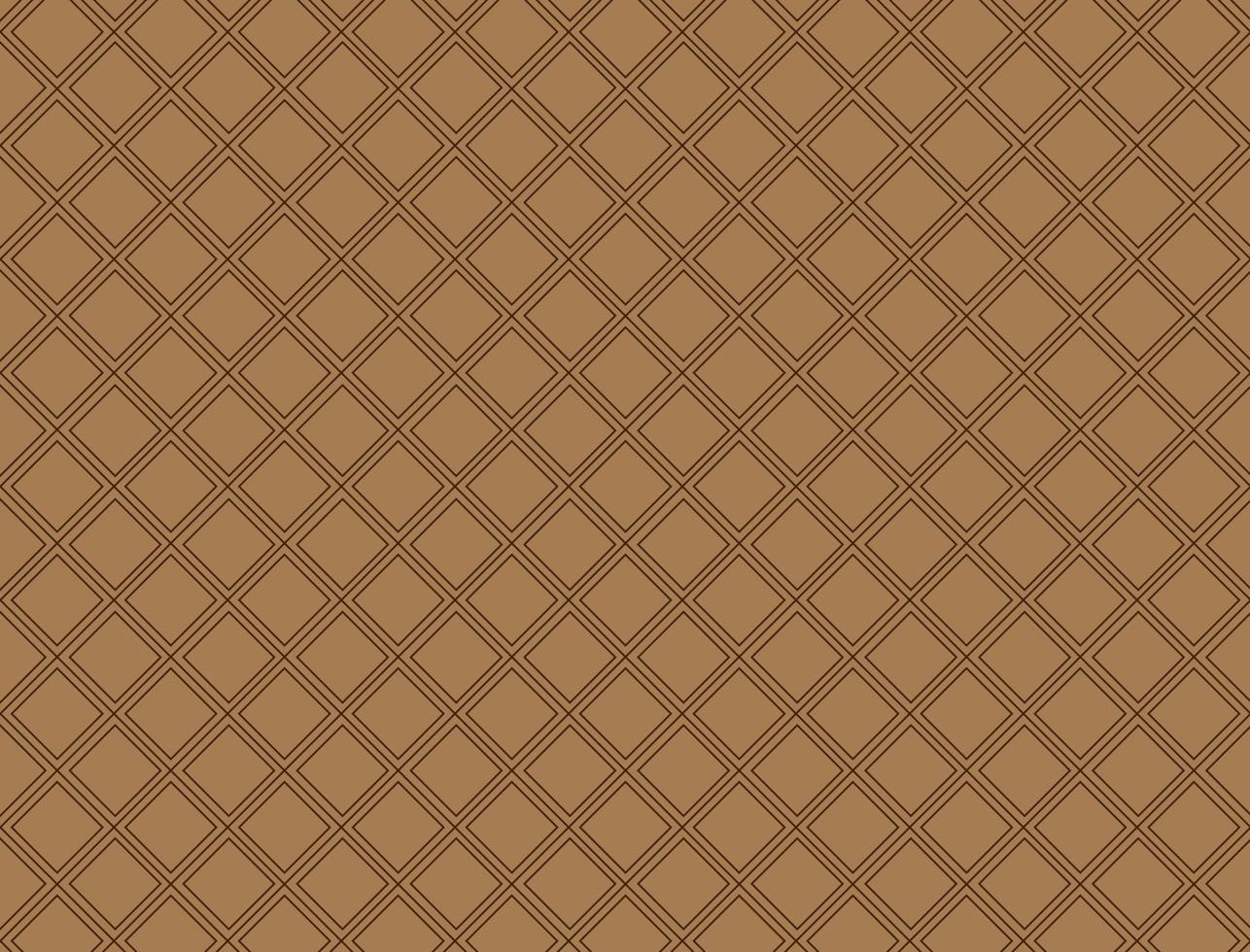 Abstract background in brown color with square motif vector