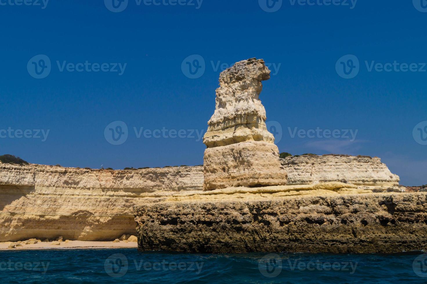 Coastline of Algarve Portugal photo