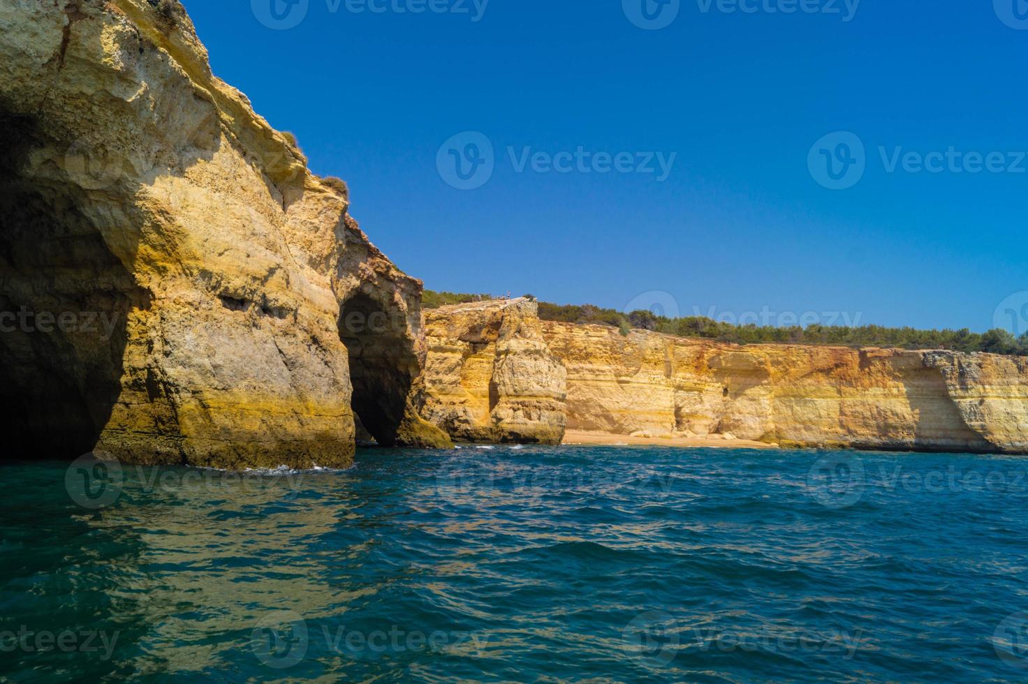 Coastline of Algarve Portugal photo