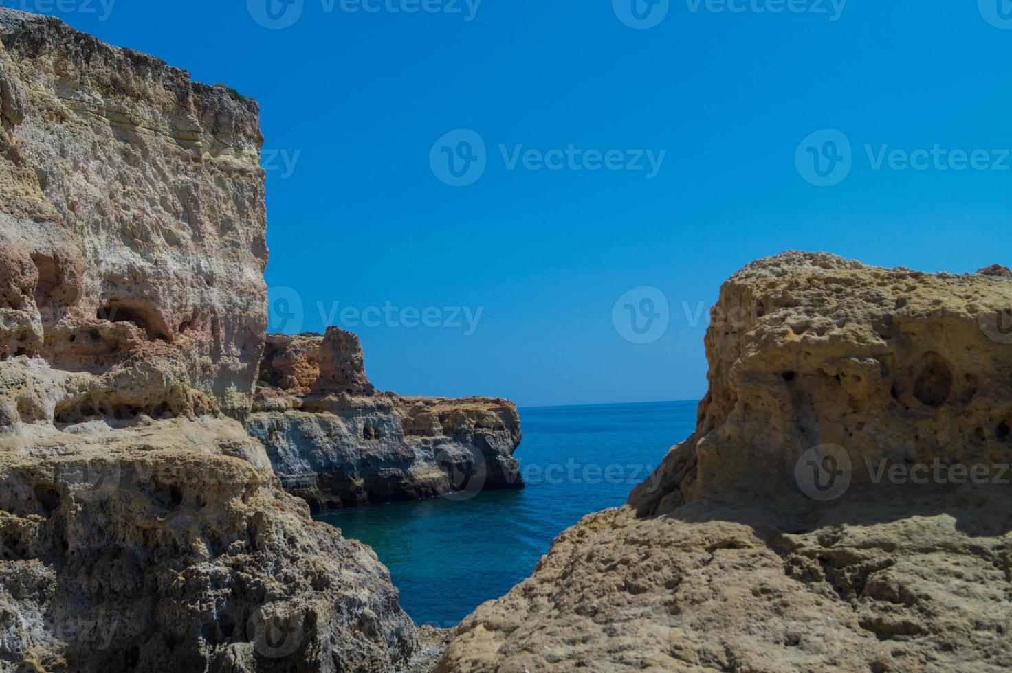 Coastline of Algarve Portugal photo