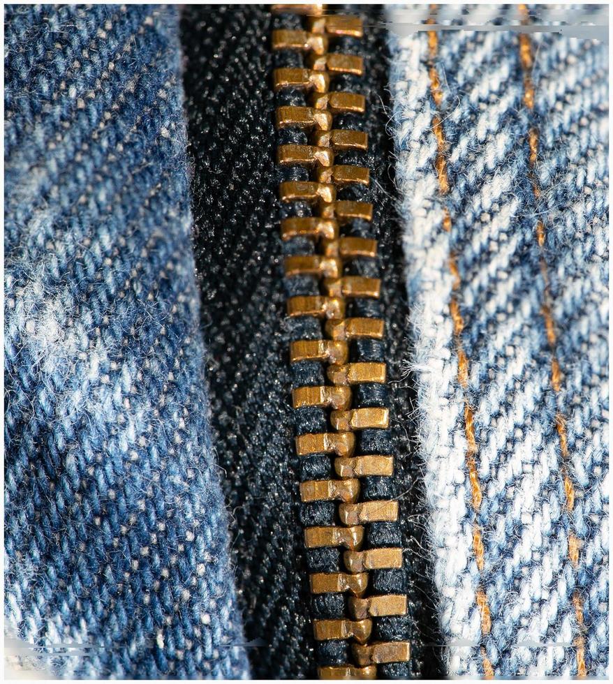 Closeup of zipper photo