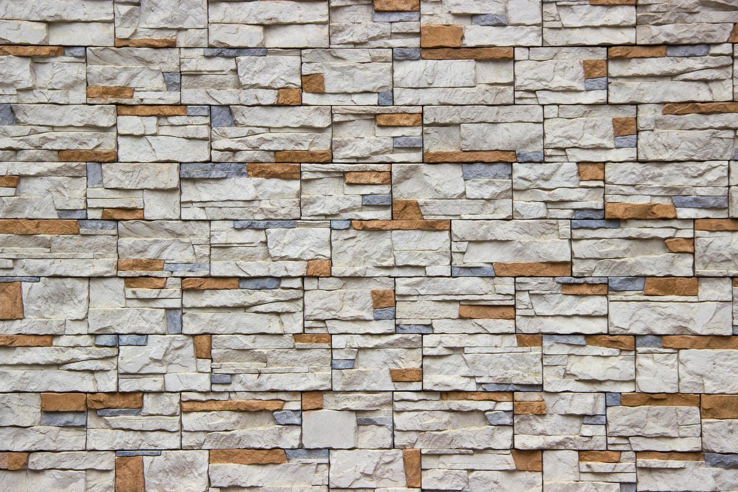 Rustic stone surface in random pattern photo